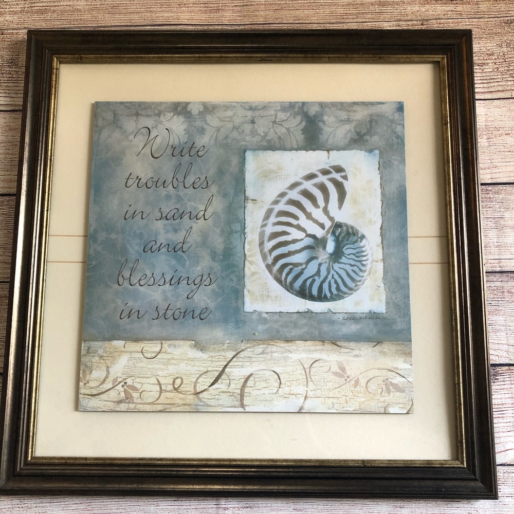 Nautical framed art by Carol Robinson